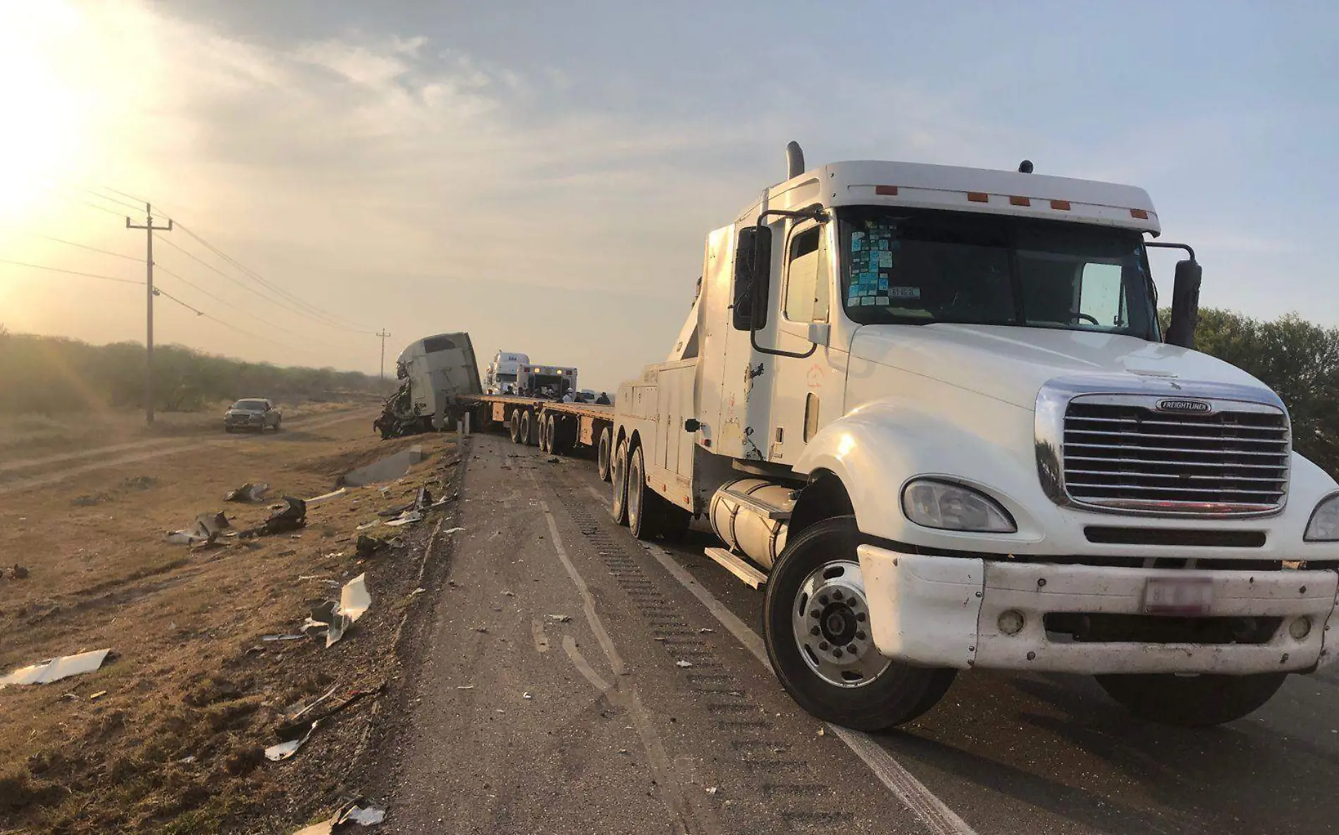 Aparatoso choque en la carretera a González